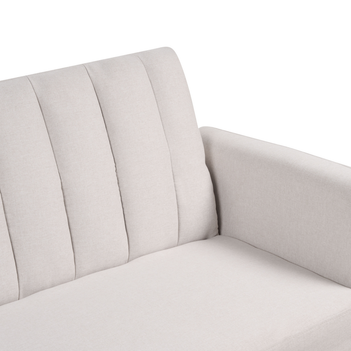 Divano letto 3 posti in tessuto beige Tappezzeria Elegante Glam Moderno Soggiorno Camera Da Letto