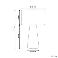 Lampada da tavolo paralume in rafia naturale e nera con foglie di palma, in stile bohémien, fatta a mano