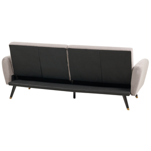 Divano letto 3 posti in tessuto marrone chiaro Tappezzeria Elegante Glam Moderno Soggiorno Camera Da Letto