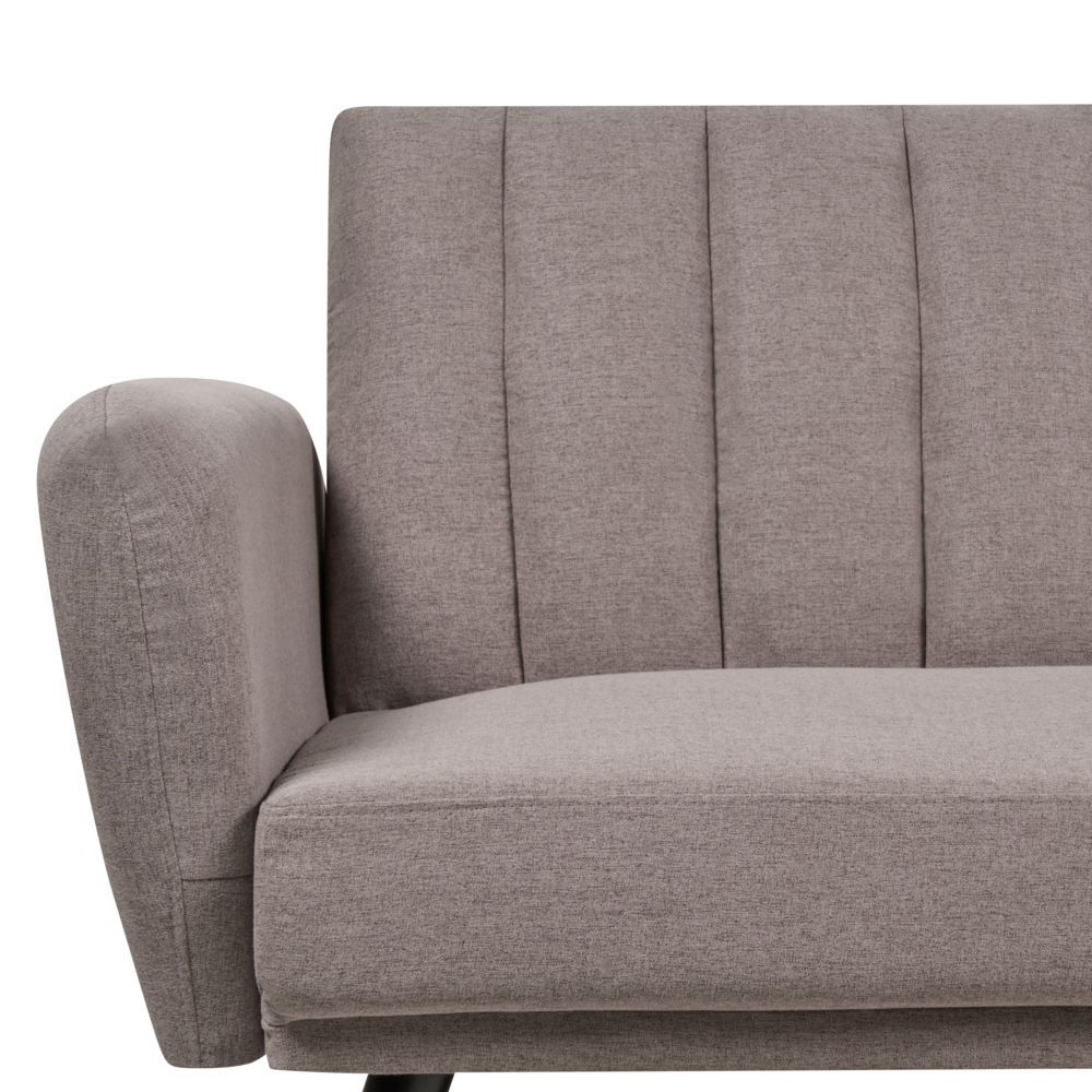 Divano letto 3 posti in tessuto marrone chiaro Tappezzeria Elegante Glam Moderno Soggiorno Camera Da Letto