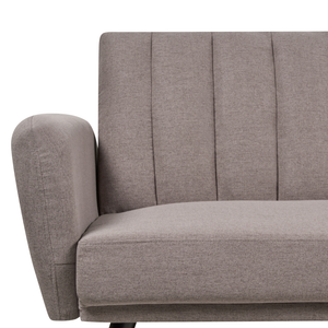 Divano letto 3 posti in tessuto marrone chiaro Tappezzeria Elegante Glam Moderno Soggiorno Camera Da Letto