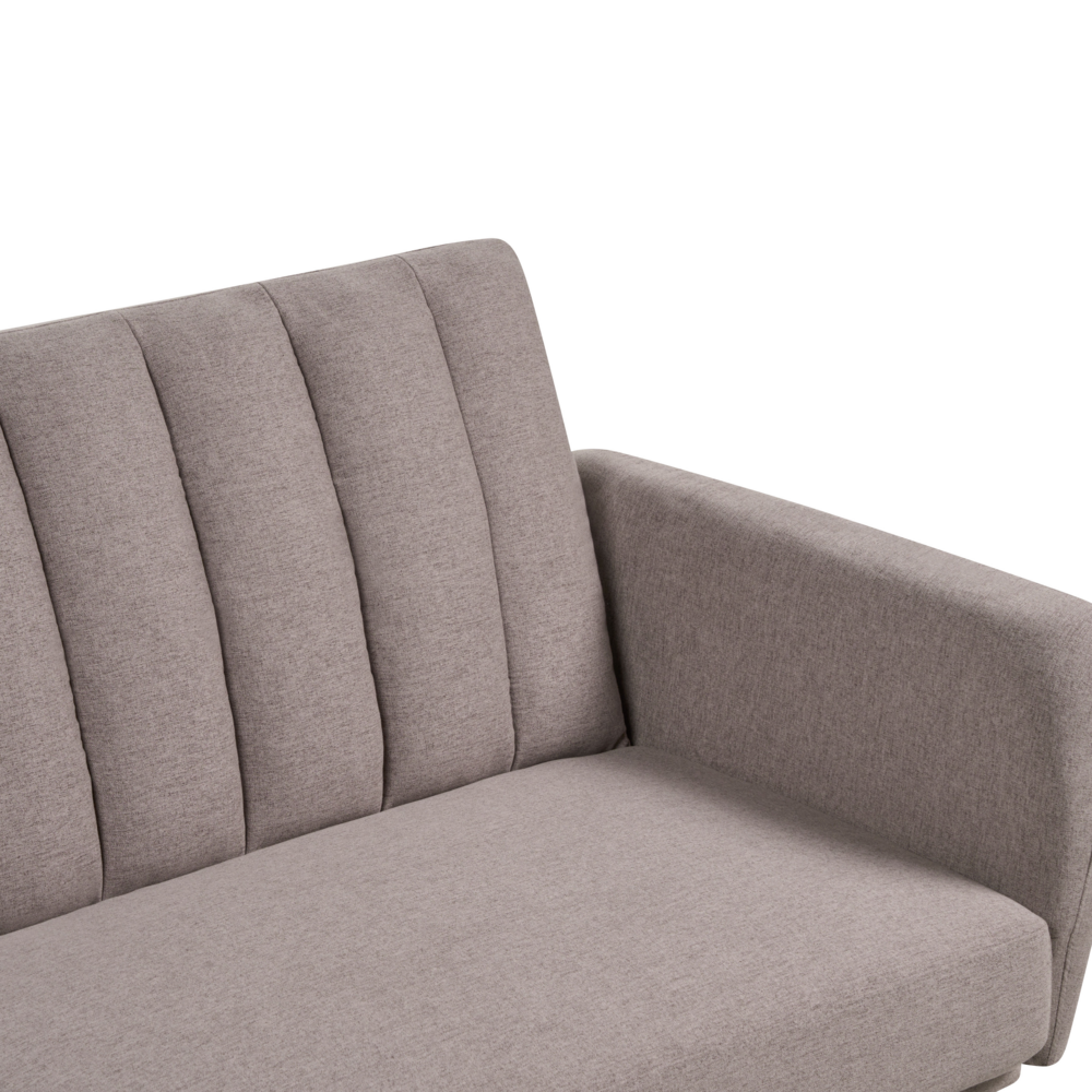 Divano letto 3 posti in tessuto marrone chiaro Tappezzeria Elegante Glam Moderno Soggiorno Camera Da Letto