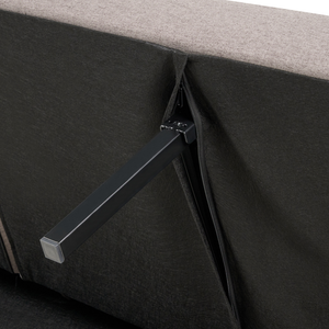 Divano letto 3 posti in tessuto marrone chiaro Tappezzeria Elegante Glam Moderno Soggiorno Camera Da Letto