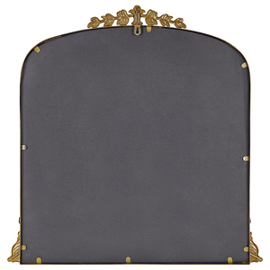 Specchio da parete in metallo dorato 71 x 71 cm Specchio decorativo da parete in stile glamour da appendere