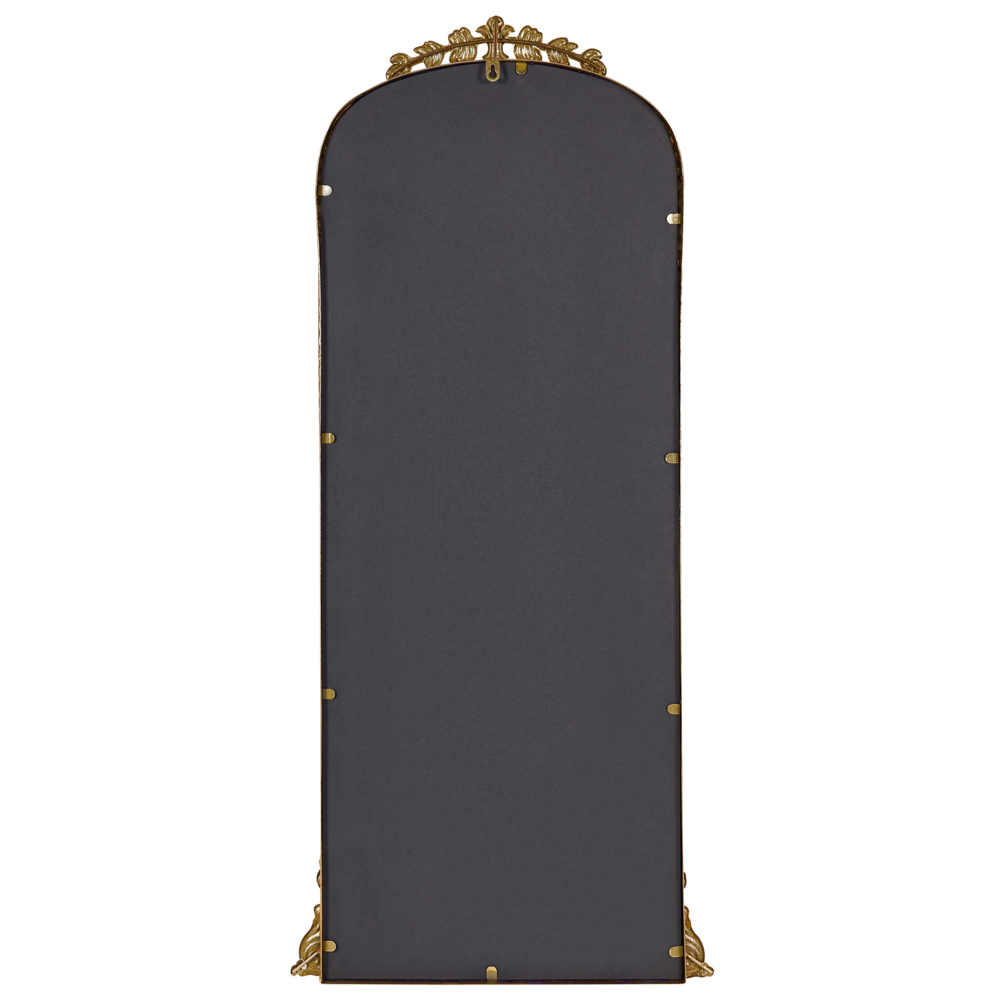 Specchio da parete in metallo dorato 51 x 114 cm Specchio decorativo da parete in stile glamour da appendere