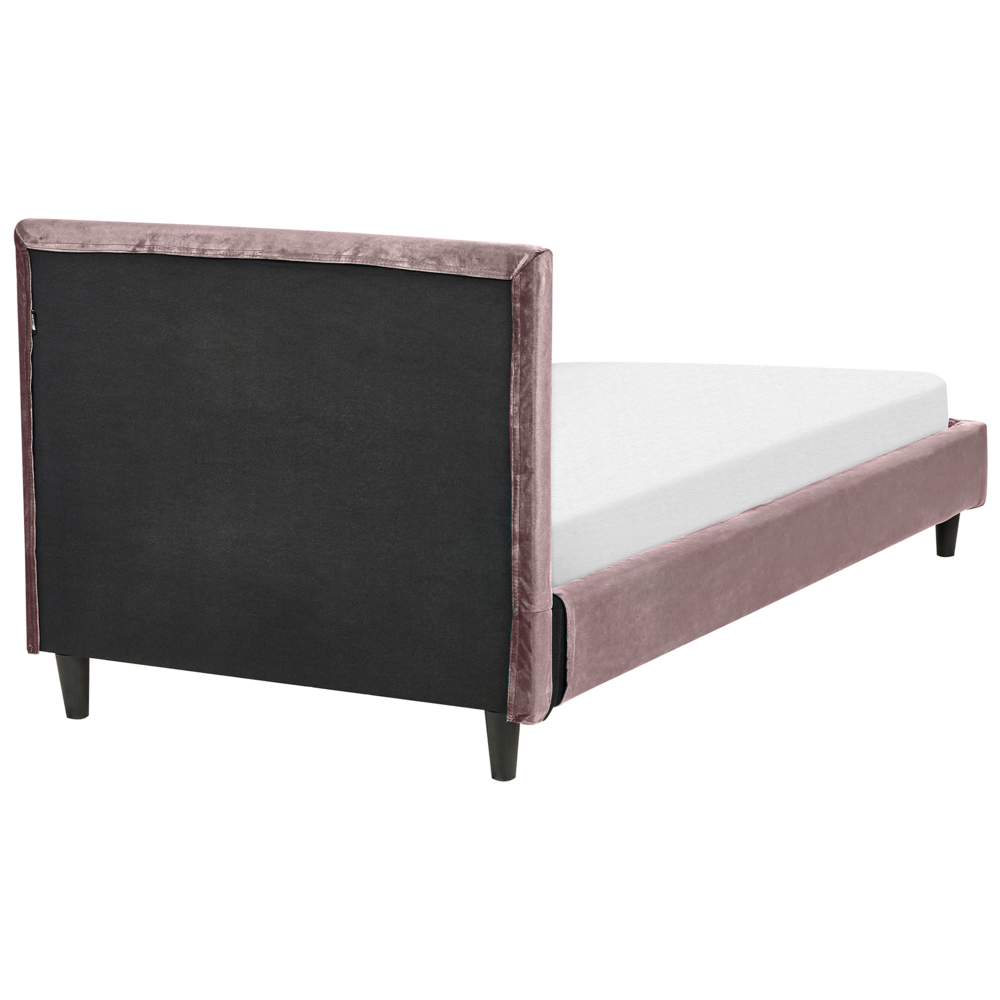 Fodera per telaio letto in velluto rosa 90 x 200 cm Sfoderabile Lavabile stile retrò