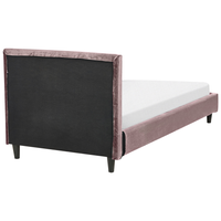 Fodera per telaio letto in velluto rosa 90 x 200 cm Sfoderabile Lavabile stile retrò