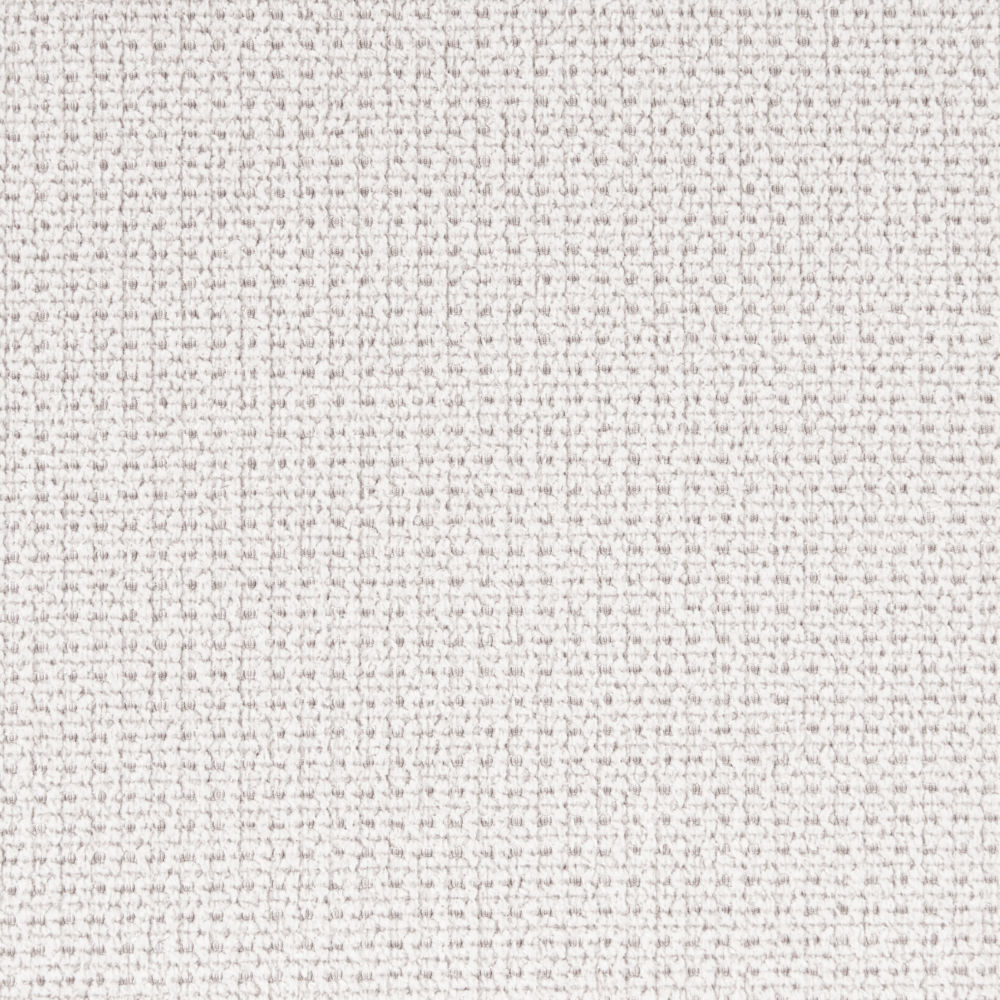 Divano angolare a 3 posti a sinistra Tessuto bianco Braccioli imbottiti a binario Cuscini aggiuntivi Stile moderno minimalista