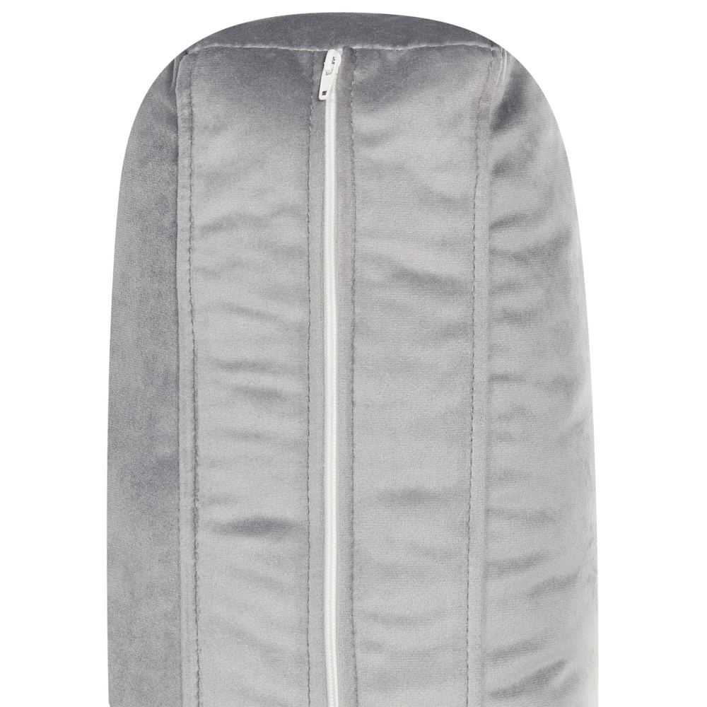 Divano moderno in velluto grigio a 3 posti con Gambe nere Stile Retrò Moderno