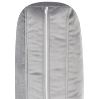 Divano moderno in velluto grigio a 3 posti con Gambe nere Stile Retrò Moderno