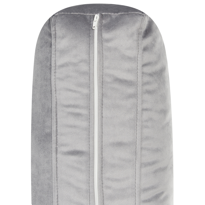 Divano moderno in velluto grigio a 3 posti con Gambe nere Stile Retrò Moderno