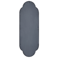 Specchio da parete in metallo nero 36 x 102 cm Specchio decorativo da parete in stile vinatge da appendere.