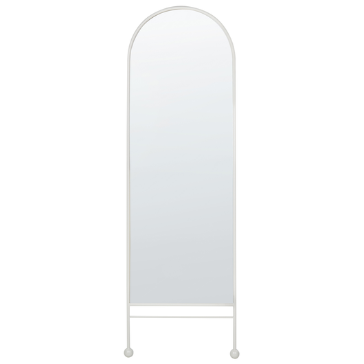Specchio da parete bianco ferro vetro 45 x 145 cm ovale appeso Decor moderno minimalista soggiorno camera da letto corridoio