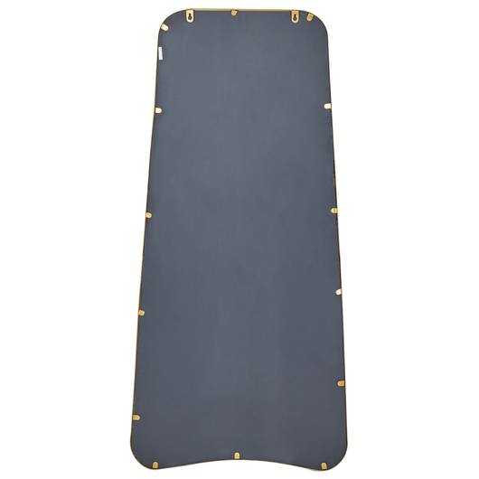 Specchio da parete in ferro oro vetro 58 x 122 cm forma irregolare appeso decorazione moderna minimalista soggiorno camera da letto corridoio