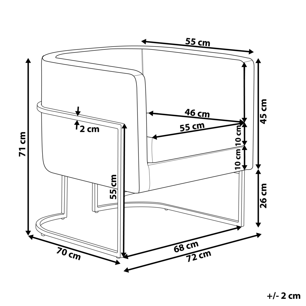 Poltrona in velluto nero con schienale in metallo dorato Stile Glamour moderno
