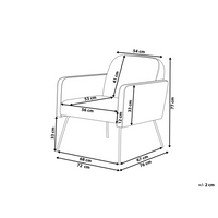 Poltrona tessuto Verde Scuro Snelle Gambe In Metallo Nero Moderno Soggiorno Retrò