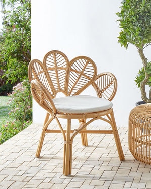 Sedia pavone sedia in cotone rattan giardino esterno interno boho