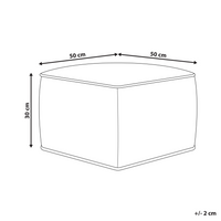 Pouf in velluto a tinta unita con imbottitura in EPS sabbia stile moderno quadrato