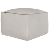 Pouf in velluto a tinta unita con imbottitura in EPS beige stile moderno quadrato