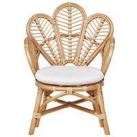 Sedia pavone sedia in cotone rattan per sedile giardino esterno interno boho per bambini