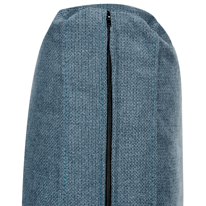 Divano angolare moderno in tessuto di ciniglia blu con gambe nere a 4 posti Stile Retrò Moderno