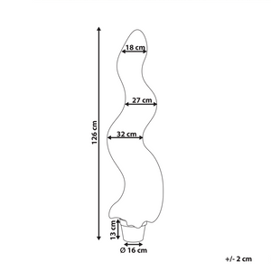 Pianta artificiale in vaso di plastica 126 cm per interni ed esterni elegante