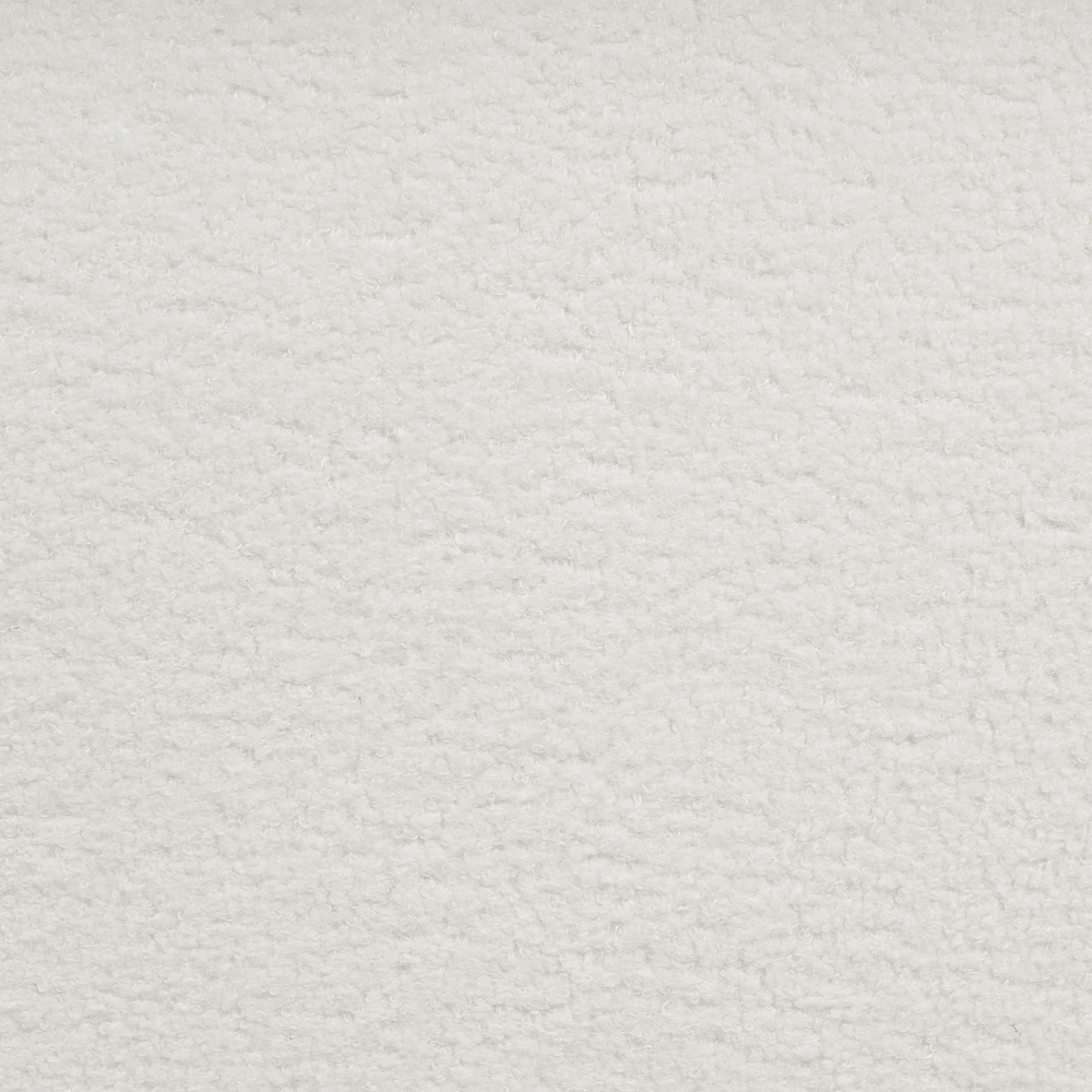 Divano angolare a 3 posti a destra Tessuto bianco Braccioli imbottiti a binario Cuscini aggiuntivi Stile moderno minimalista