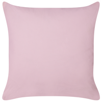 Set di 2 cuscini in tessuto rosa ricamati con motivo a cuoricini 45 x 45 cm morbida imbottitura