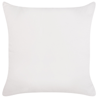 Cuscino decorativo in cotone con motivo a tinta unita bianco 45 x 45 cm stile moderno federa rimovibile