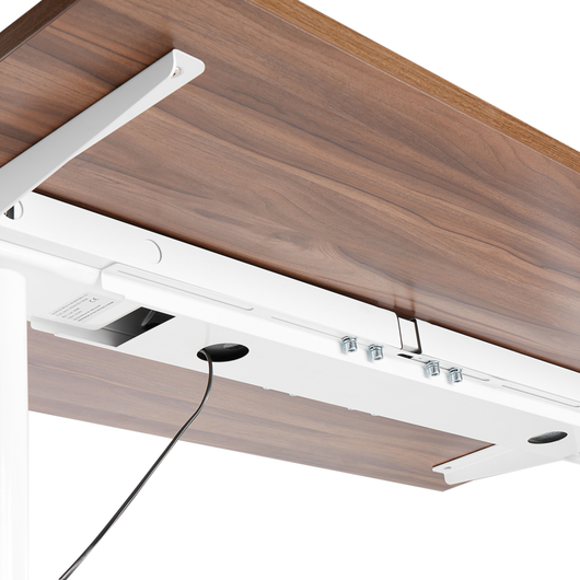 Portacavi in metallo bianco da fissare sotto la scrivania regolabile elettricamente scrivania destin ufficio cameretta