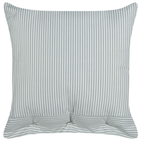 Set di 2 cuscini verde e bianco a righe quadrato con Bottoni 45 x 45 cm stile moderno