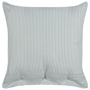 Set di 2 cuscini verde e bianco a righe quadrato con Bottoni 45 x 45 cm stile moderno