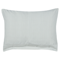 Set di 2 cuscini verde e bianco a righe quadrato con Bottoni 40 x 60 cm stile moderno