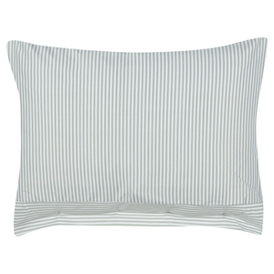 Set di 2 cuscini verde e bianco a righe quadrato con Bottoni 40 x 60 cm stile moderno