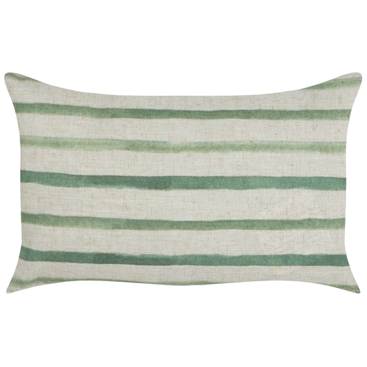 Cuscino Decorativo Motivo a strisce verde 50 x 30 cm Accessori Decorativi Glamour Vintage