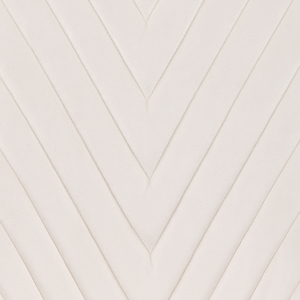 Set di 2 sedie da pranzo in velluto bianco sporco senza braccioli con schienale alto sedia a sbalzo da soggiorno