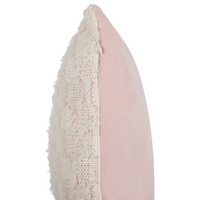 Cuscino decorativo Beige Tessuto 45 x 45 cm Motivo solido lavorato a maglia