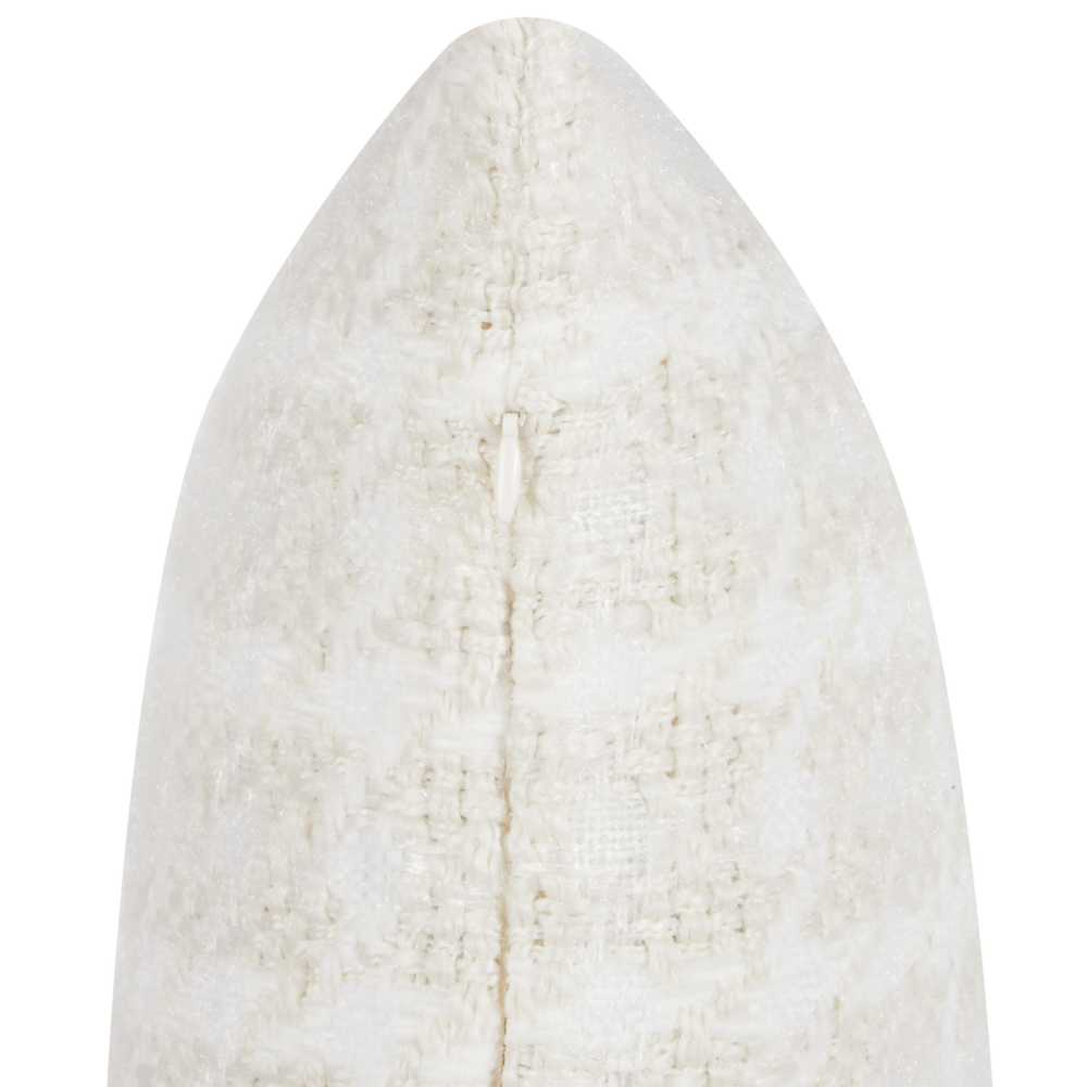 Set di 2 cuscini sparsi in tessuto beige 45 x 45 cm con motivo a scacchiera Rivestimento in stile tessile