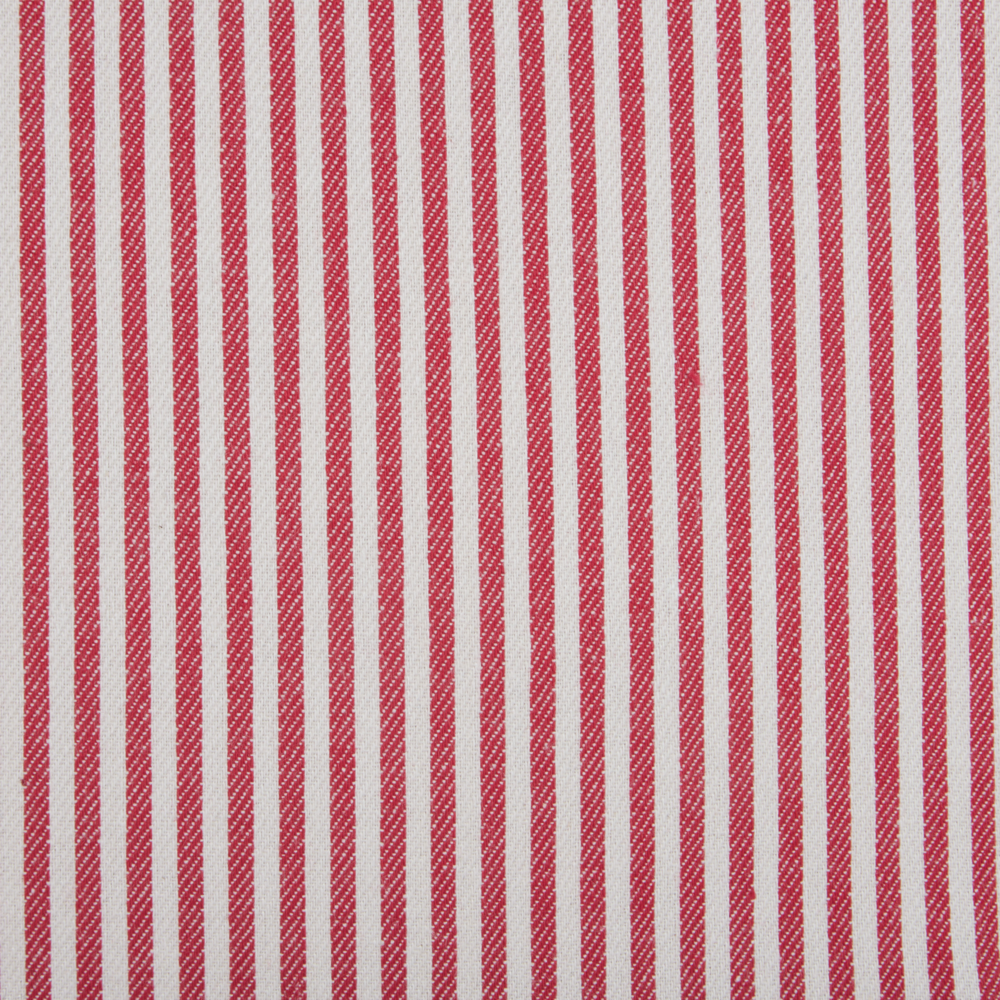 Set di 2 cuscini decorativi in cotone rosso e bianco 45 x 45 cm con motivo a strisce e bottoni Accessori decorativi retrò Camera da letto Soggiorno