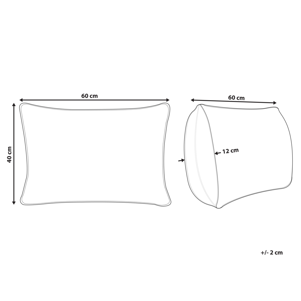 Cuscino decorativo in cotone rosso e bianco 40 x 60 cm con motivo a righe e bottoni Accessori decorativi retrò Camera da letto Soggiorno