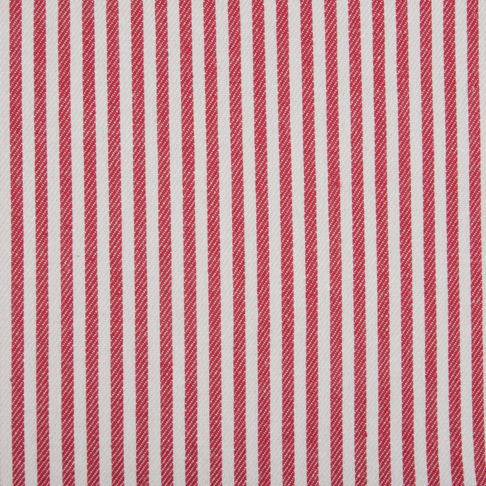 Set di 2 cuscini decorativi in cotone rosso e bianco 40 x 60 cm con motivo a strisce e bottoni Accessori decorativi retrò Camera da letto Soggiorno