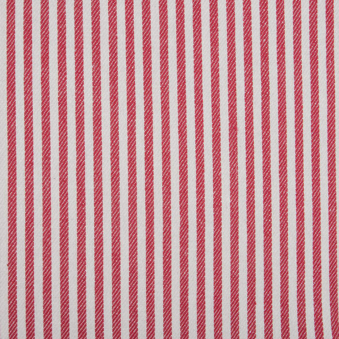 Set di 2 cuscini decorativi in cotone rosso e bianco 40 x 60 cm con motivo a strisce e bottoni Accessori decorativi retrò Camera da letto Soggiorno