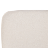 Letto contenitore Bianco Boucle Poliestere Tessuto 180 x 200 cm Design moderno e minimalista