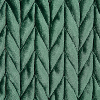 Set di 2 cuscini in tessuto di poliestere trapuntato verde 45 x 45 cm elegante stile classico