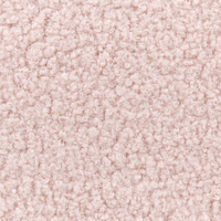 Letto singolo 90 x 200 cm in bouclé rosa chiaro con rete a doghe senza testiera