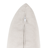 Divano angolare sinistro in tessuto Beige Tessuto Gambe in metallo 3 posti Stile minimalista