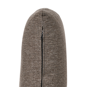 Divano in tessuto ad angolo retto Marrone Tessuto Gambe in metallo 3 posti Stile minimalista