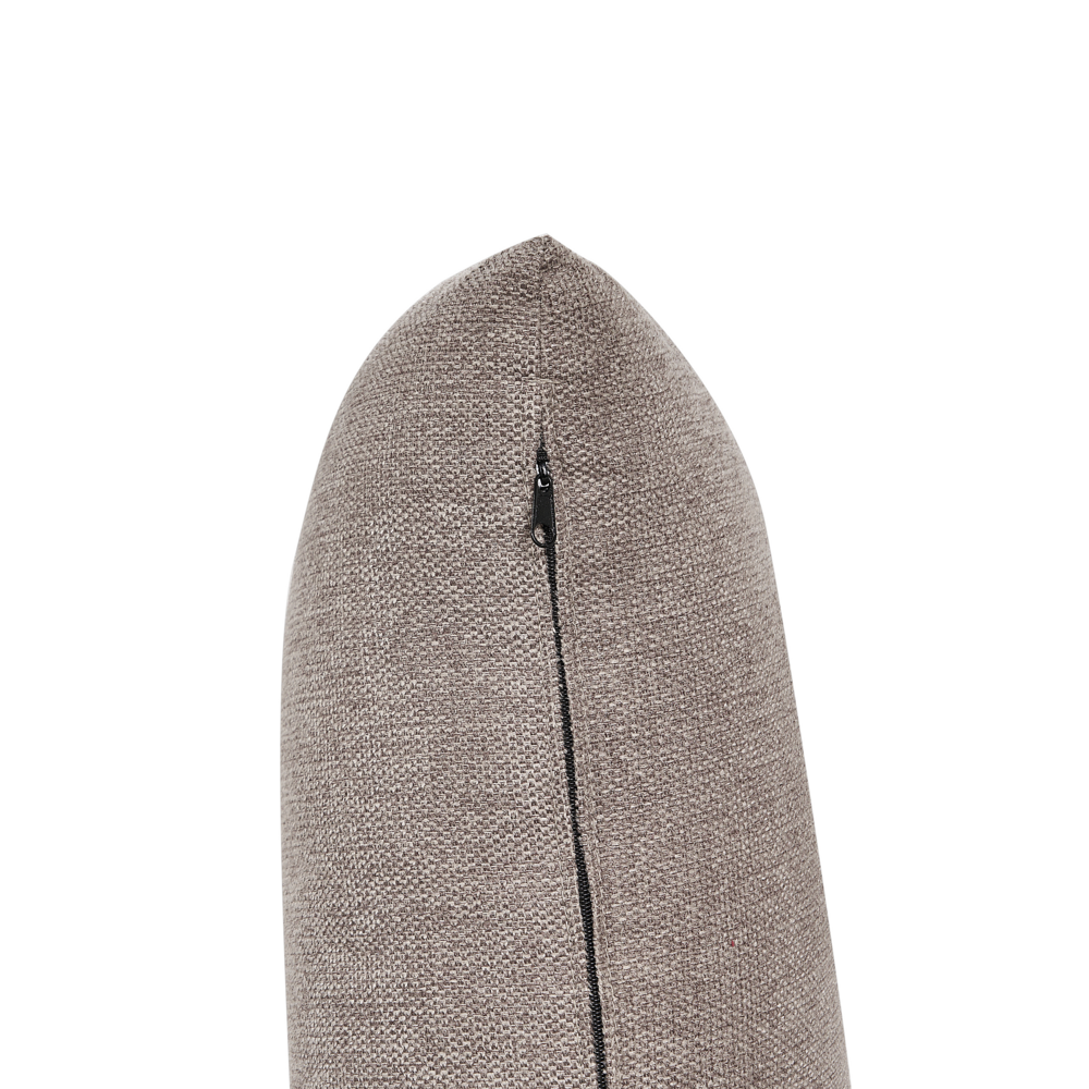 Divano in tessuto ad angolo retto Marrone Chiaro Tessuto Gambe in metallo 3 posti Stile minimalista