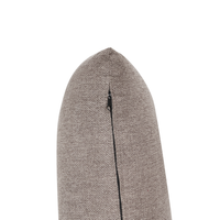 Divano in tessuto ad angolo retto Marrone Chiaro Tessuto Gambe in metallo 3 posti Stile minimalista