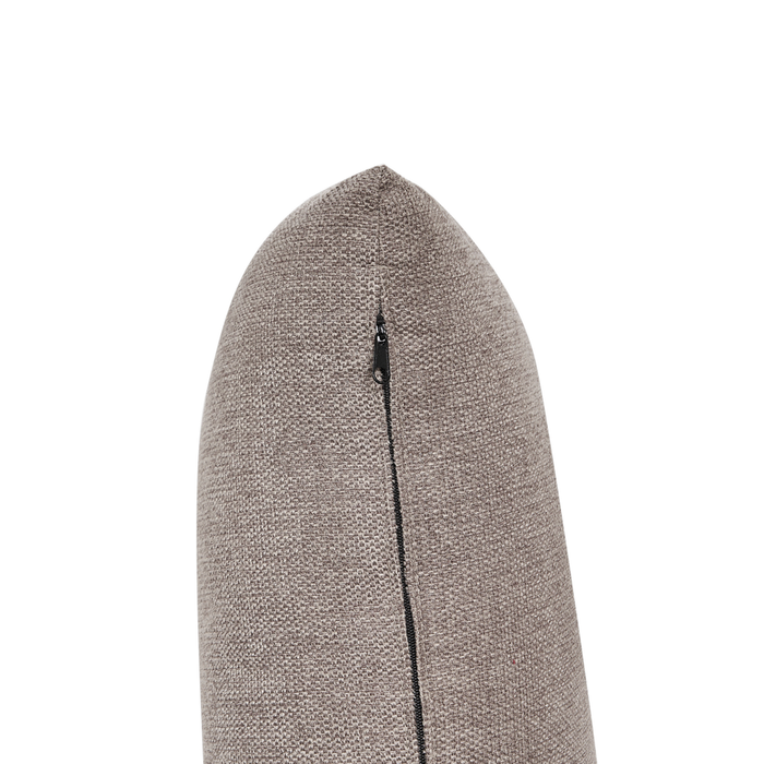 Divano in tessuto ad angolo retto Marrone Chiaro Tessuto Gambe in metallo 3 posti Stile minimalista